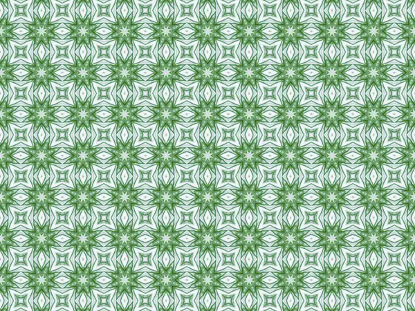 Green abstract kaleidoscope background — Stock Photo, Image