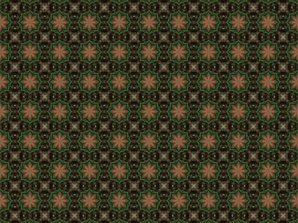 Grüne abstrakte Kaleidoskop Hintergrund — Stockfoto