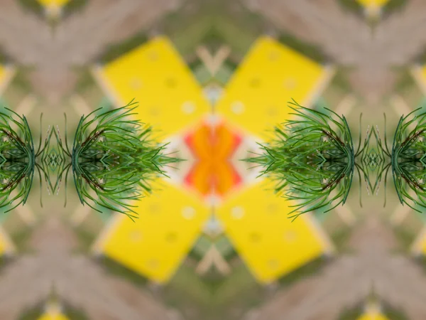 Grüne abstrakte Kaleidoskop Hintergrund — Stockfoto