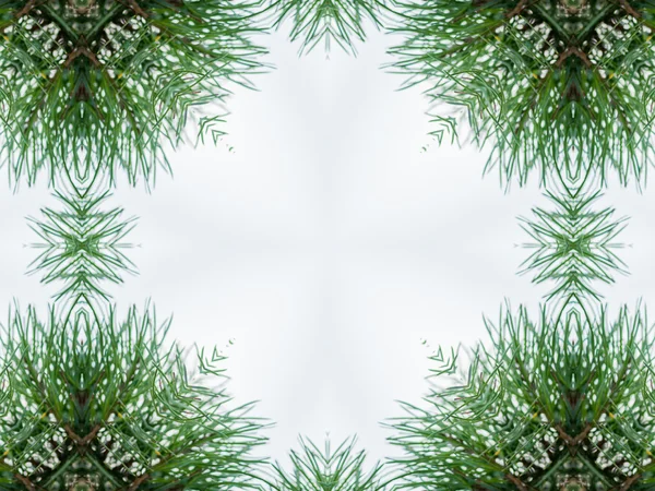 Green abstract kaleidoscope background — Stock Photo, Image