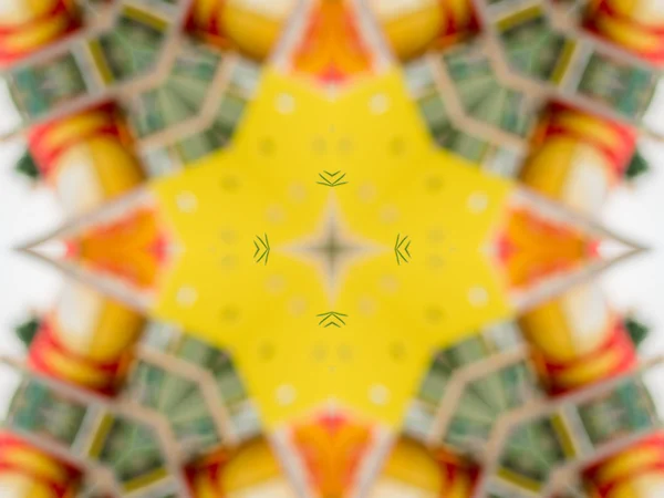 Kaleidoskop zelená abstraktní pozadí — Stock fotografie