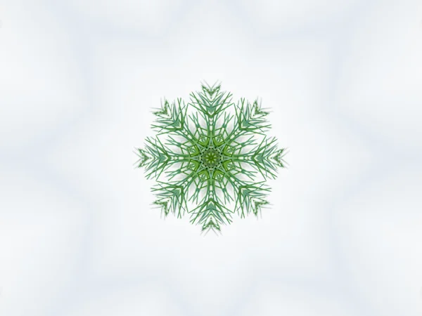 Háttér zöld absztrakt Kaleidoszkóp — Stock Fotó