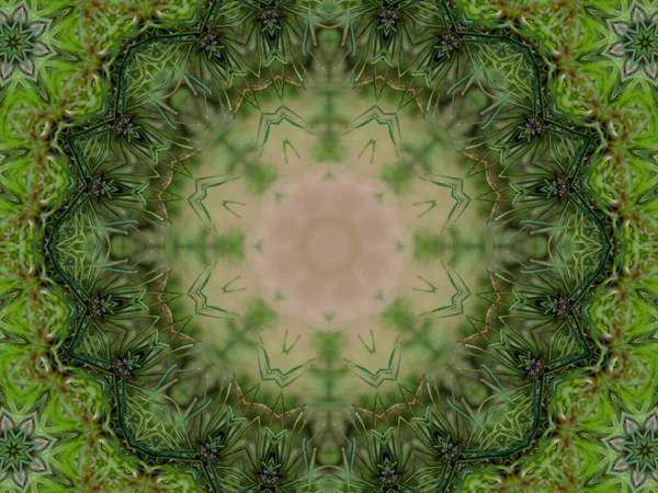 Zielony Kalejdoskop streszczenie tło — Zdjęcie stockowe