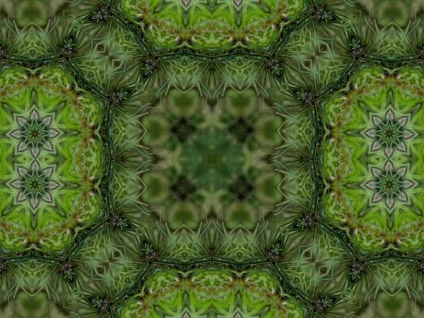 Fondo caleidoscopio abstracto verde —  Fotos de Stock