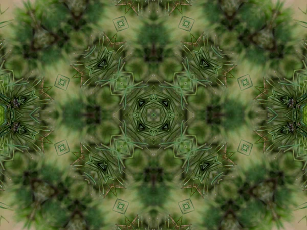 Grüne abstrakte Kaleidoskop Hintergrund — Stockfoto