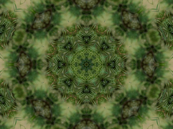 Fondo caleidoscopio abstracto verde —  Fotos de Stock