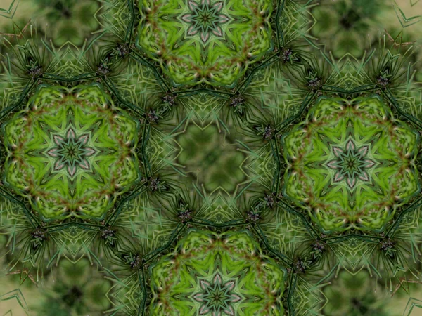 Fondo caleidoscopio abstracto verde —  Fotos de Stock