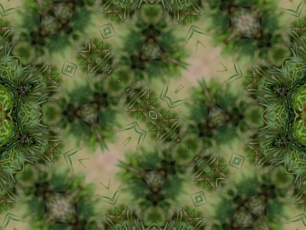 Groene abstracte Caleidoscoop achtergrond — Stockfoto