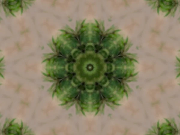 Fond kaléidoscope abstrait vert — Photo