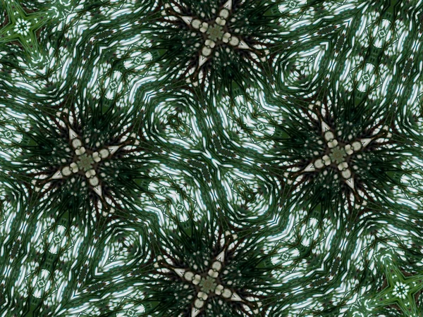 Fondo caleidoscopio abstracto verde —  Fotos de Stock