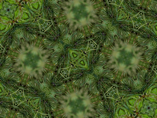 Yeşil soyut kaleydoskop arka plan — Stok fotoğraf