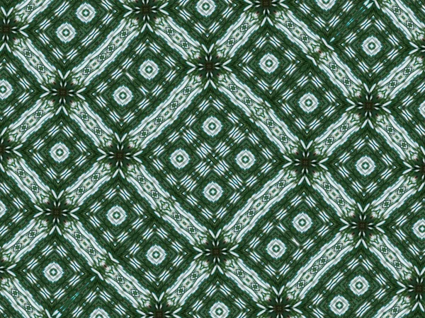 Зеленый абстрактный калейдоскоп — стоковое фото