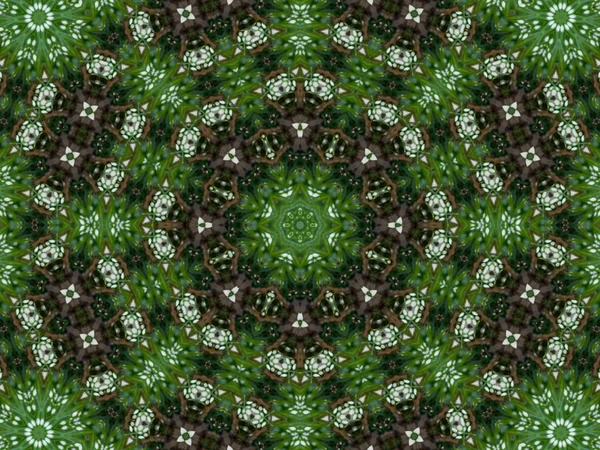 Зелений абстрактний фон калейдоскопа — стокове фото