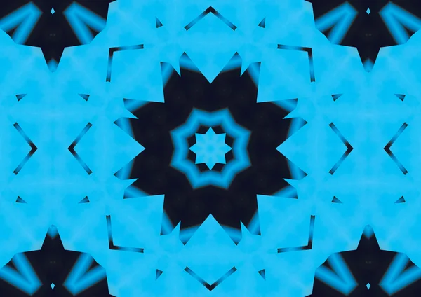 Light blue kaleidoscope background — Stock Photo, Image