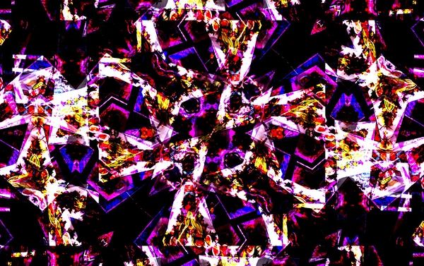 Abstracte caleidoscopische paarse textuur — Stockfoto