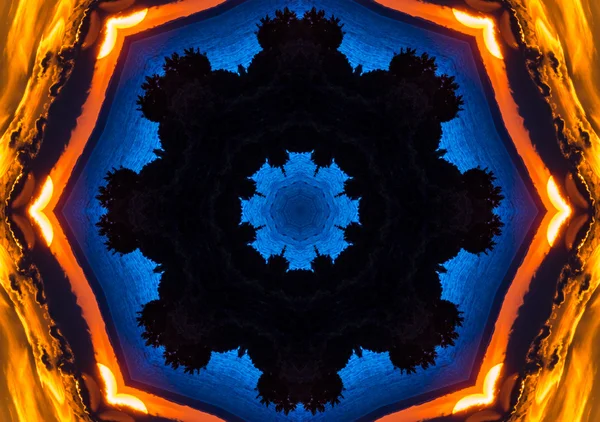 Φόντο φως μπλε Καλειδοσκόπιο — Φωτογραφία Αρχείου
