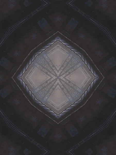 Kaleidoszkóp absztrakt szürke minta minta — Stock Fotó