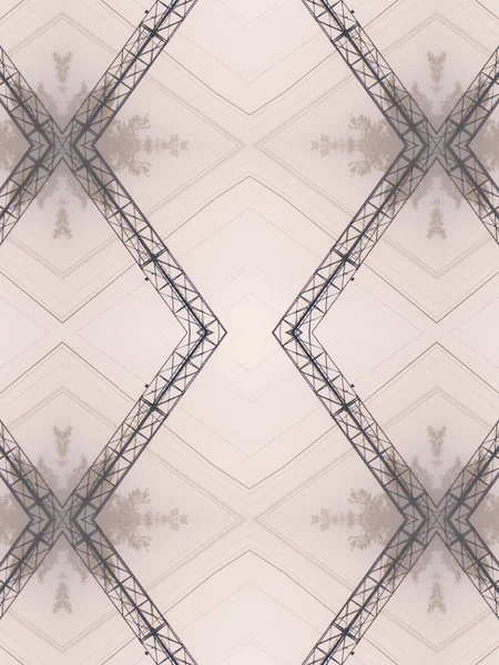 Pattern of kaleidoscope abstract grey pattern — Stock Photo, Image