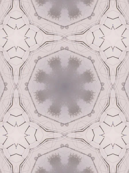 Patroon van CALEIDOSCOOP abstract grijs patroon — Stockfoto