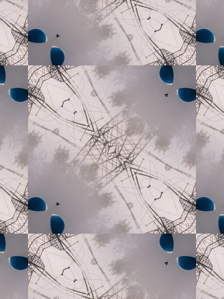 Patrón de caleidoscopio patrón gris abstracto —  Fotos de Stock