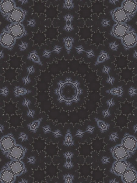 Pattern of kaleidoscope abstract grey pattern — Stock Photo, Image