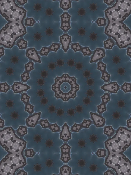Pattern of kaleidoscope abstract grey pattern — Stock Photo, Image