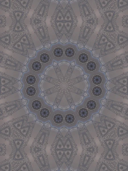 Pattern of kaleidoscope abstract grey pattern — Stock Photo, Image