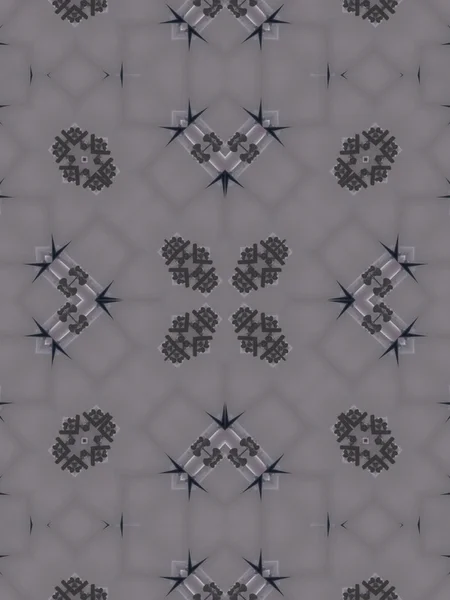 Μοτίβο του Καλειδοσκόπιο αφηρημένη μοτίβο γκρι — Φωτογραφία Αρχείου