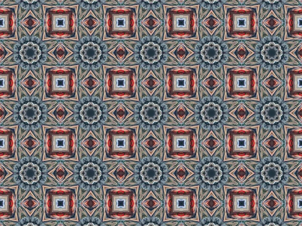 Brown Ethnic pattern. Abstract kaleidoscope — Stock Photo, Image