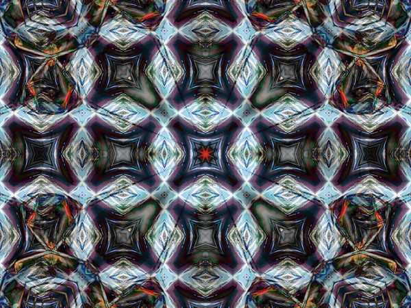 Pattern of kaleidoscope abstract grey pattern — Stock Photo, Image