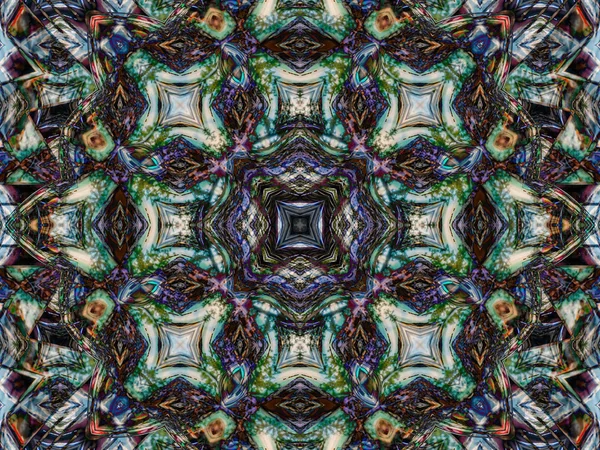 Kaleidoskopický vzorek textury — Stock fotografie