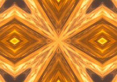 Soyut kırmızı ve sarı çiçek Dürbünü