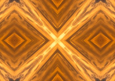 Soyut kırmızı ve sarı çiçek Dürbünü