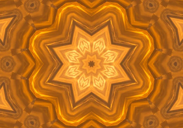 Kaléidoscope rouge et jaune abstrait — Photo