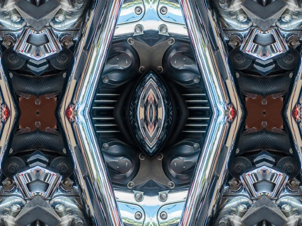 Kaléidoscope abstrait gris clair — Photo