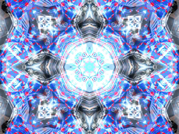 Lila blå abstrakt Kalejdoskop — Stockfoto