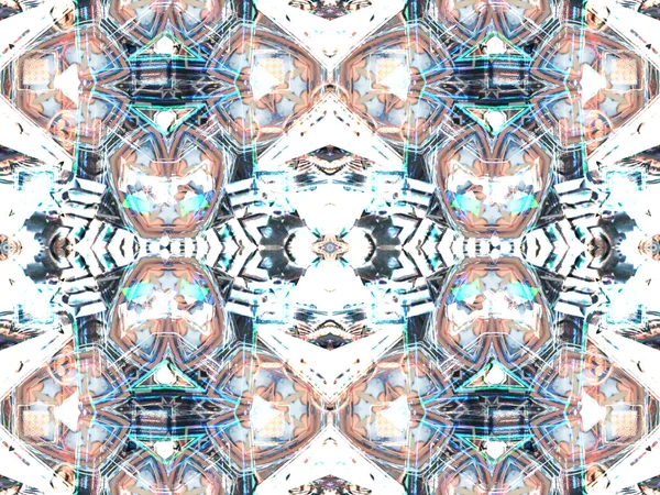 Light grey abstract kaleidoscope — Stock Photo, Image