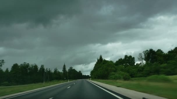 Vehicle point of view driving \ — Αρχείο Βίντεο