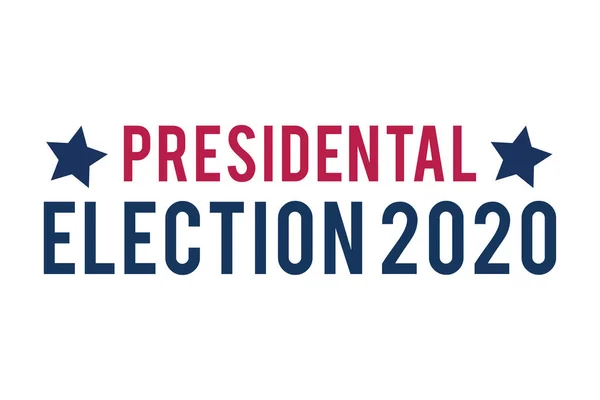 Élection Présidentielle Des États Unis Amérique 2020 Bannière Électorale Vote — Image vectorielle