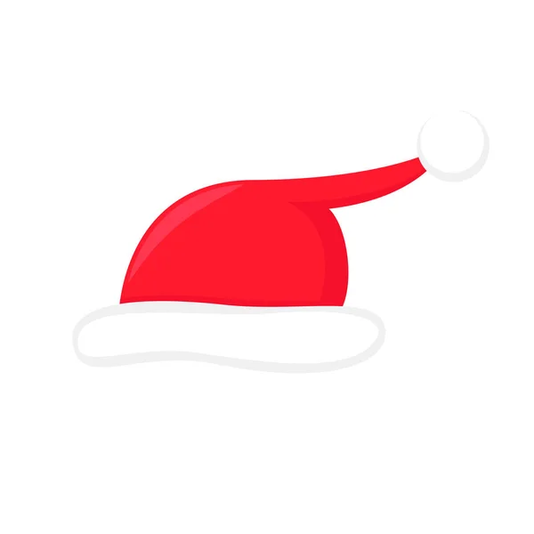 Рождественская шляпа Санты, шляпа эльфа изолирована — стоковый вектор