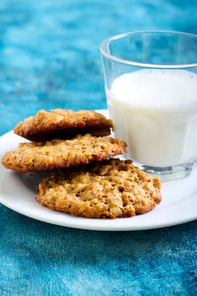 Galletas de avena con mantequilla de maní — Foto de Stock