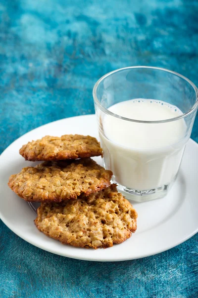 Peanut butter oatmeal cookies — Stock Photo, Image