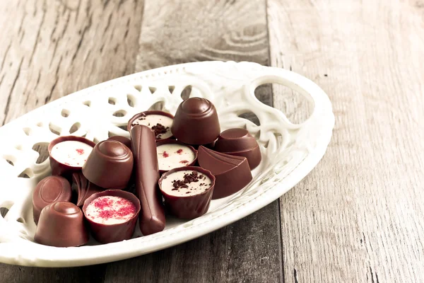 Permen coklat dari berbagai macam — Stok Foto