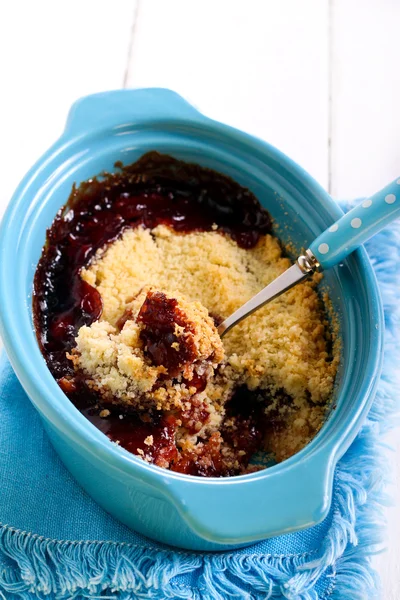 Fruit jam crumble cake — Stock Photo, Image