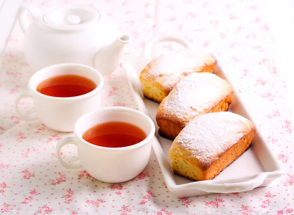 Mini cake loaves with icing — Stock Photo, Image