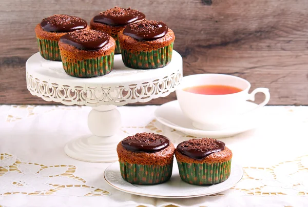 Pasteles de chocolate más ligeros — Foto de Stock