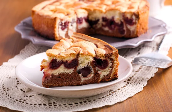 Bolo de esponja de mármore — Fotografia de Stock