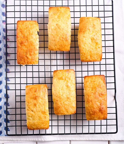 Mini somun kek tel raf üzerinde