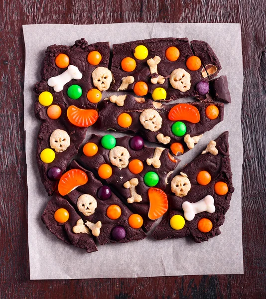 Corteza de chocolate de Halloween , — Foto de Stock