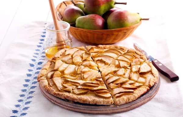 Pear and honey cake — Stock Photo, Image